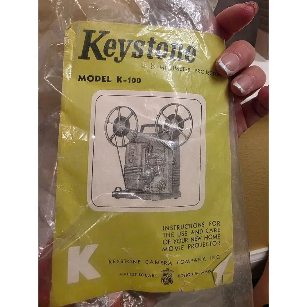 Vintage Keystone K100 8mm Movie Projector 5 Amps.115 Volts. A. C. Keystone Camer